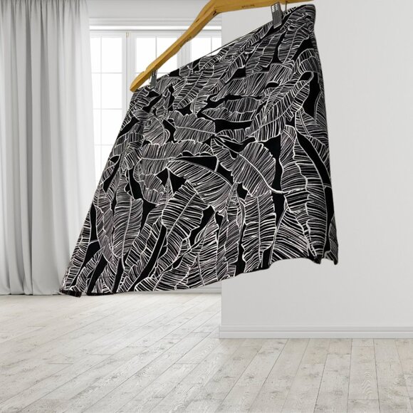 Rafaella Comfort Black Stretch Skort Size L Pull-On Skirt with Shorts - Picture 4 of 10